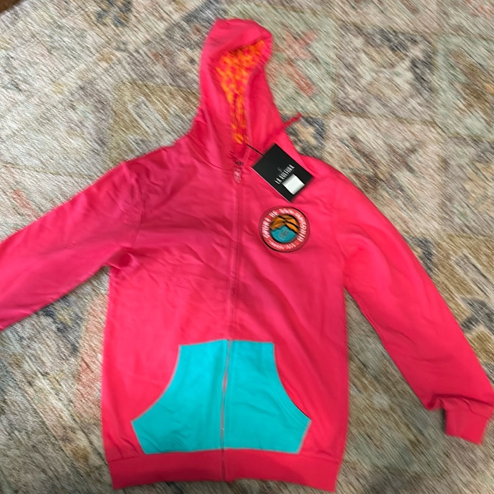 San Antonio Spurs La Cultura Pink zip up hoodie women’s M